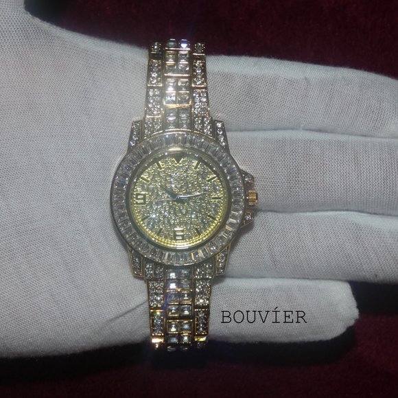Bouvier Jewelry Other - 18K Solid Gold Diamond Baguette Watch